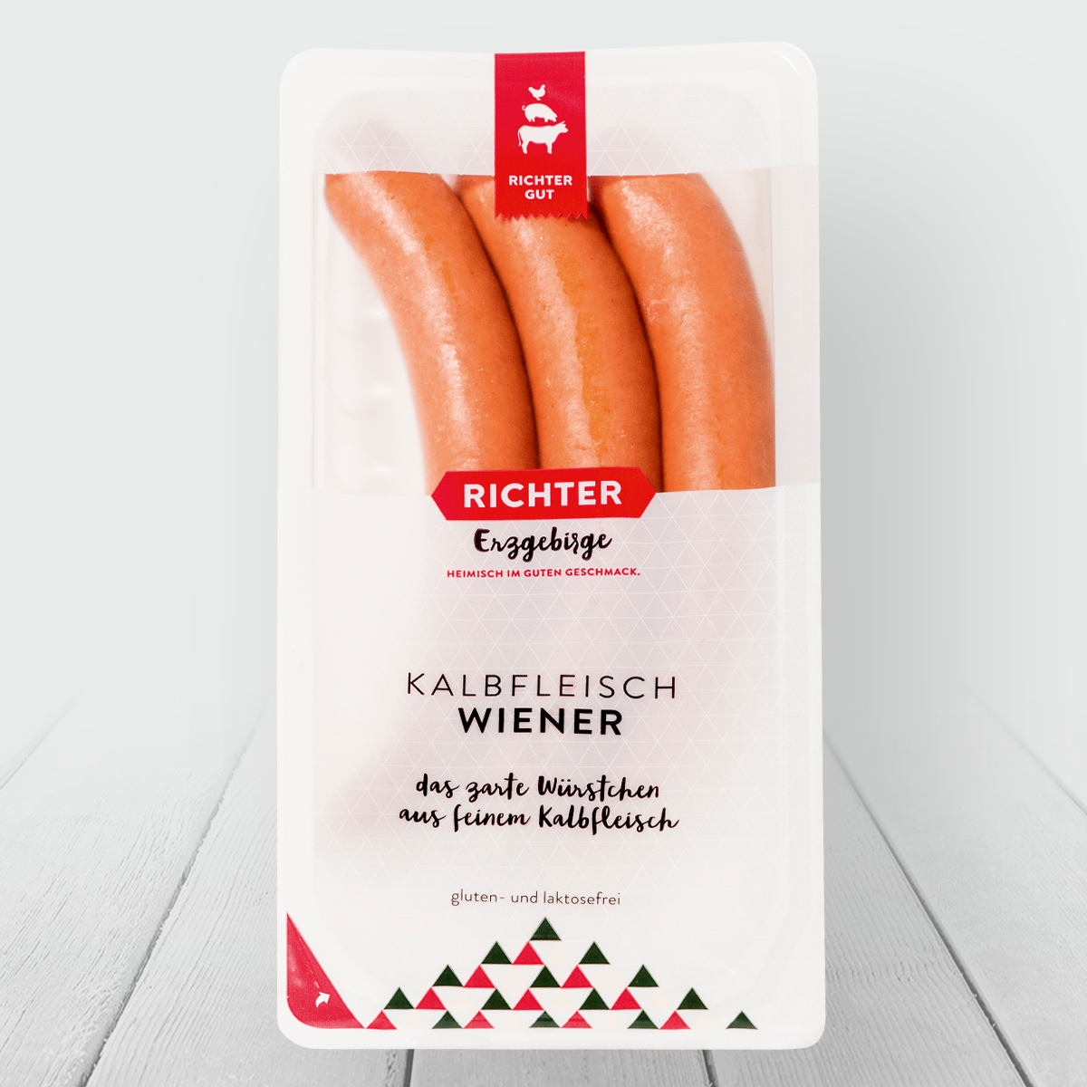 Kalbfleisch Wiener in Verpackung